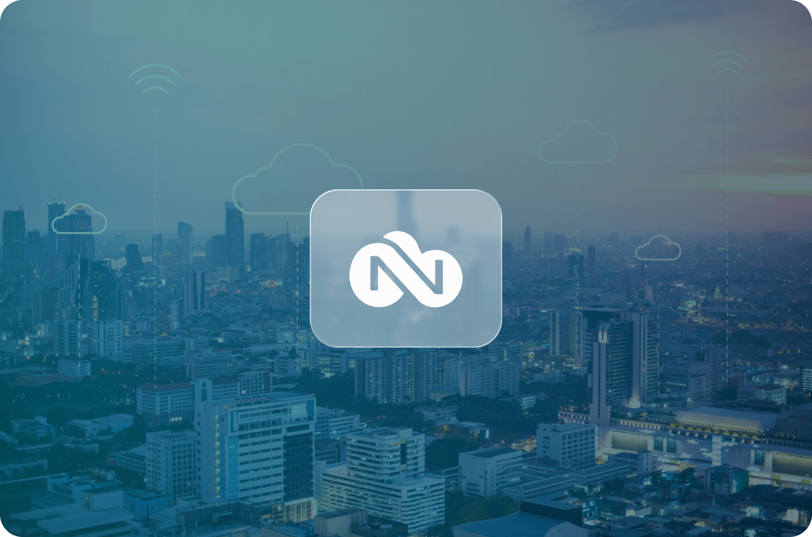 Nuru Cloud abstract network illustration