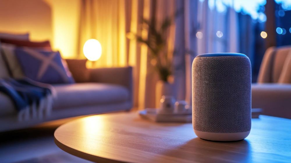 Voice-controlled smart speaker